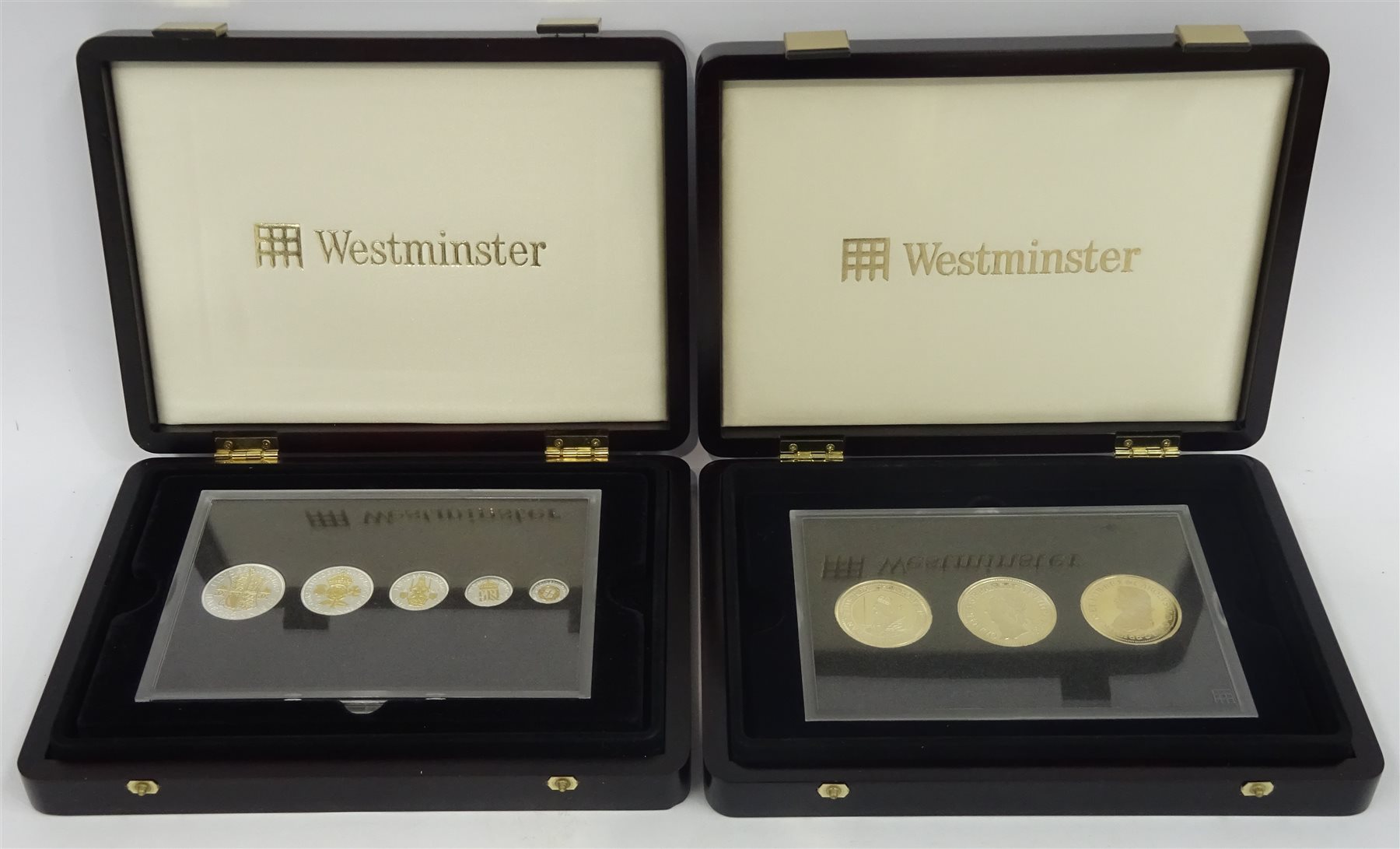 Westminster collection of five 50 silver coins of World War II, a