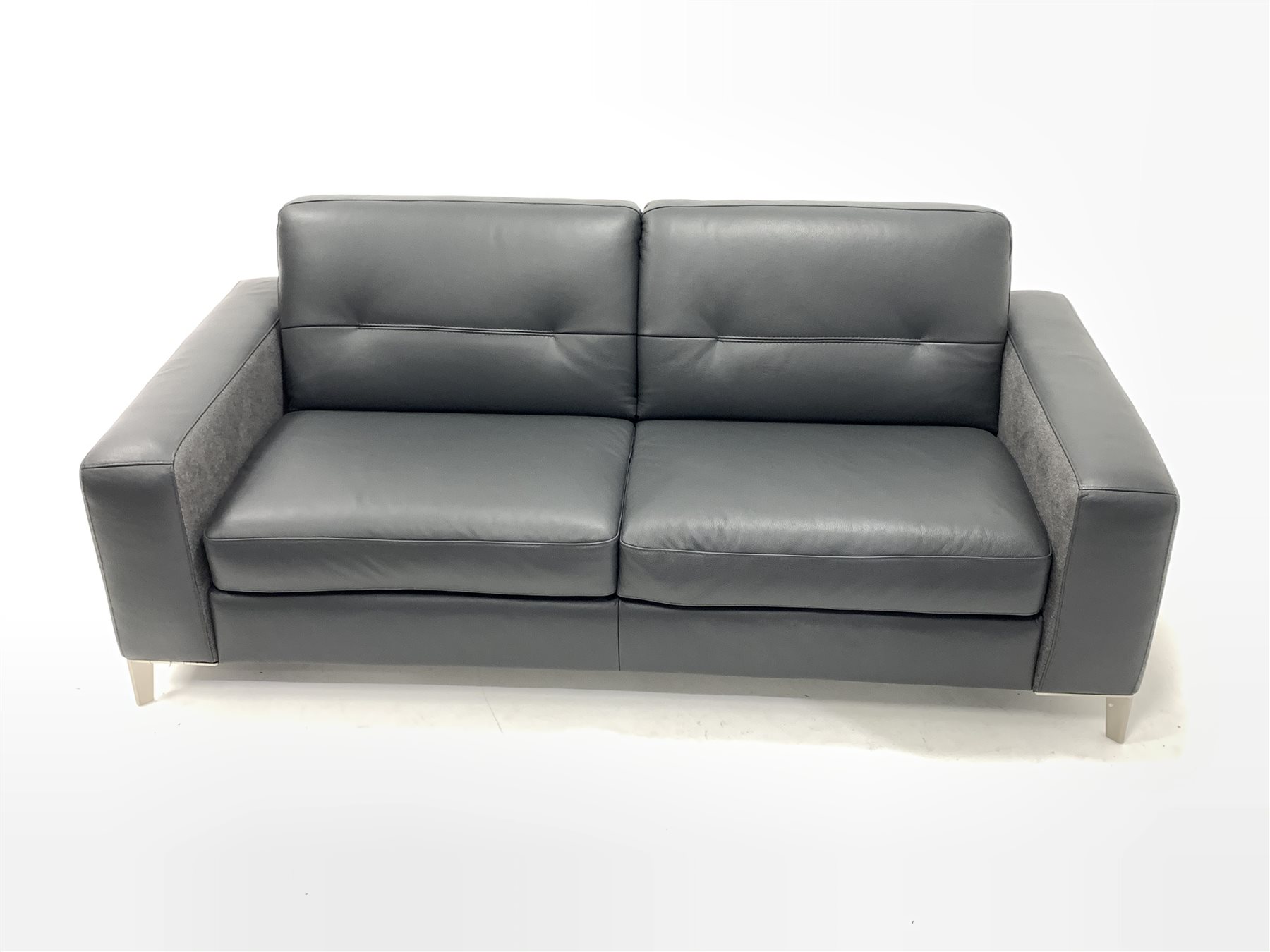 grey leather sofa bed uk