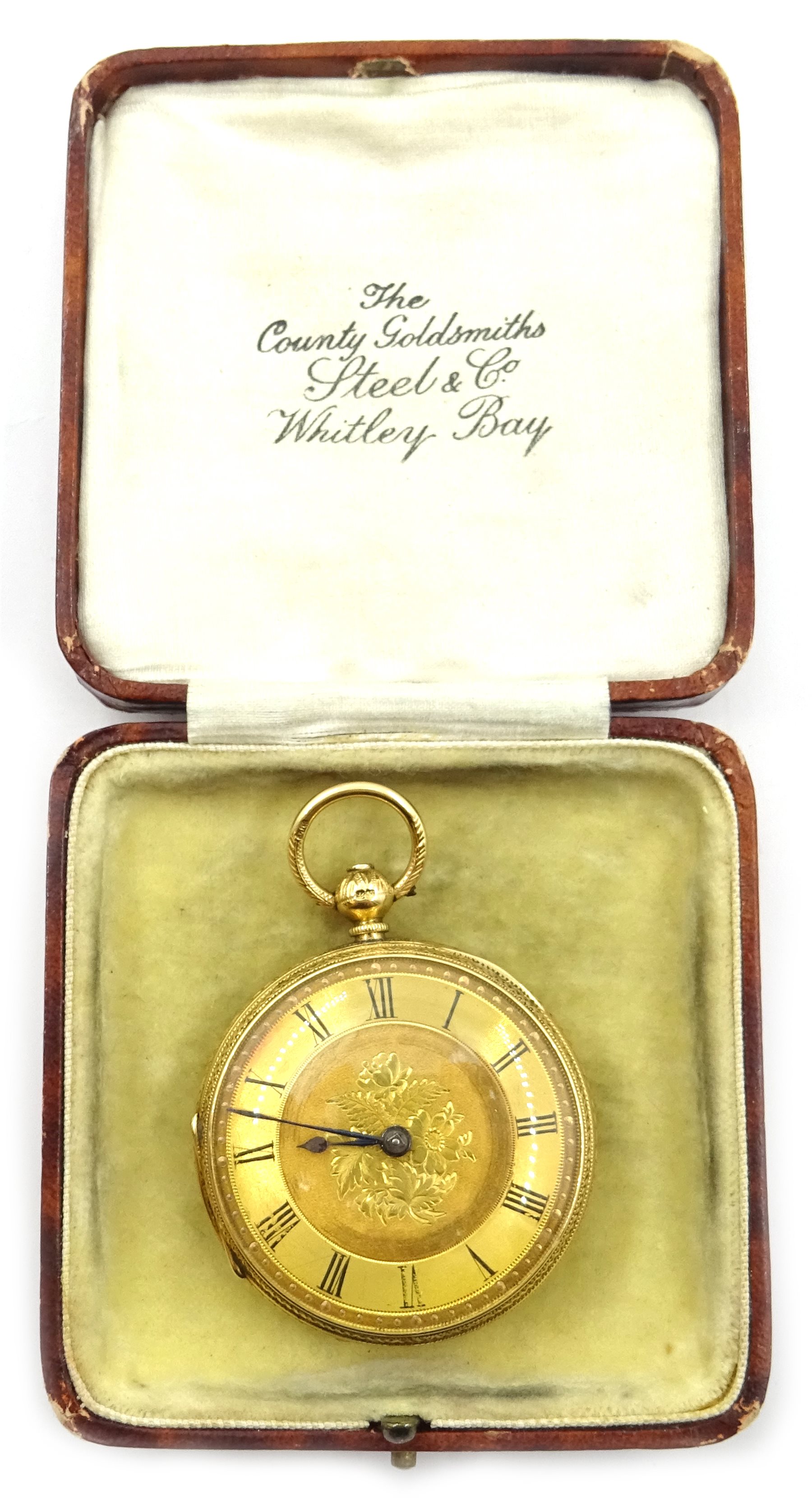 18ct gold pocket watch by Robert Robson, Thirsk no.3724, London 1878 ...