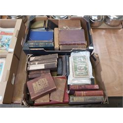 Two Boxes of Leather Bound and Vintage Books