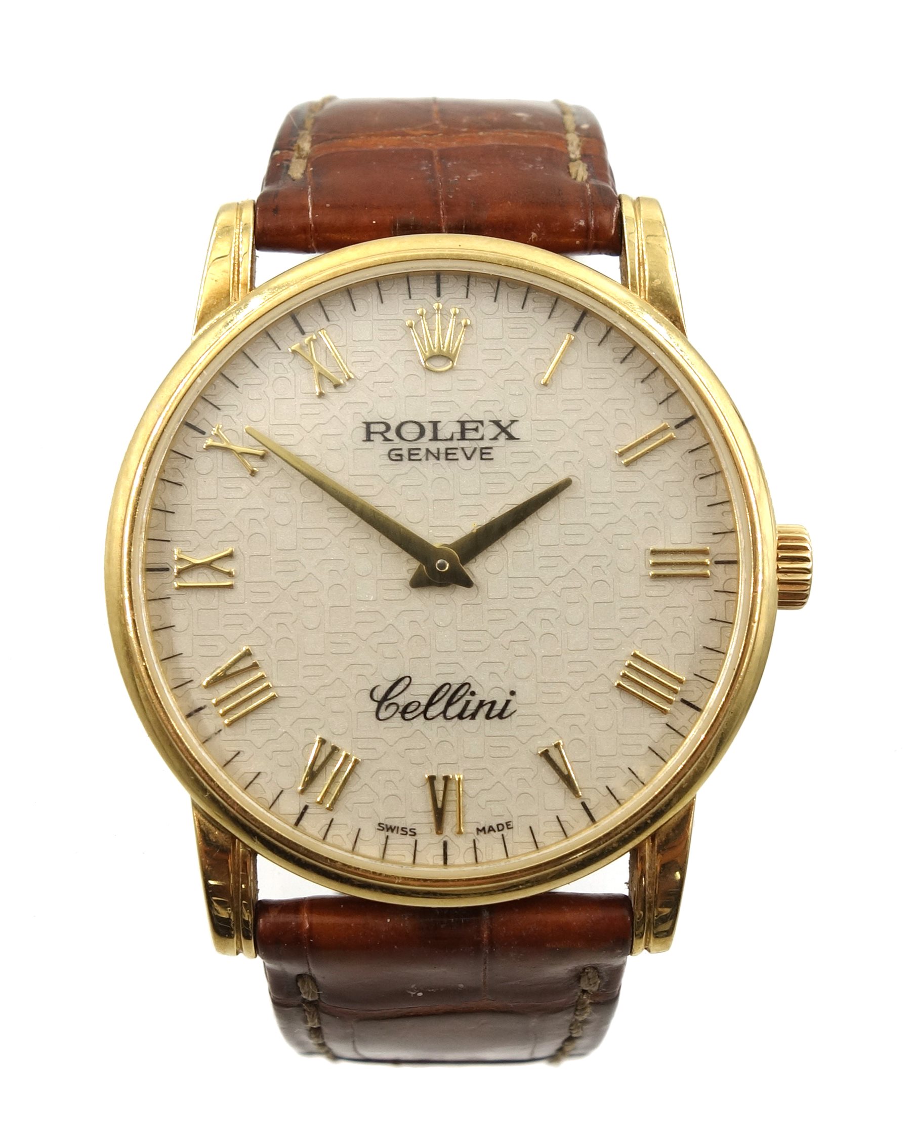 Rolex Geneve Cellini gentleman's 18ct gold, mechanical wristwatch