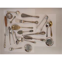 Box of Cutlery including Three Items with Silver Handles