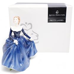 Ten Royal Doulton ladies, including Miss Demure HN1402, Simone HN2378, Ninette HN2379, Ninette HN5275, With Love HN5335, Rachel HN4780, Autumn Breezes HN3736, Fair Lady HN2193, Fragrance HN 4931 (boxed) and From This Day Forth CL3990, H28cm and smaller (10)