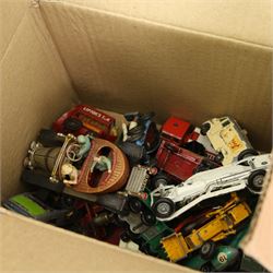 Die cast vehicles including Dinky and Corgi, quantity of model soldiers etc