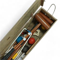 Webex - croquet set in wood case