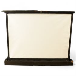 Celfix collapsible projector / cine screen, screen width approx 159cm, cased