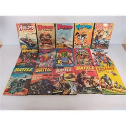 Collection of Warlord, Battle and 2000AD Annuals