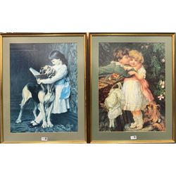 two prints after Frederick Morgan, vintage Pears soap advertisement