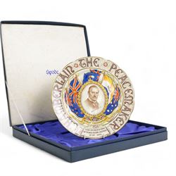 Paragon commemorative plate, Chamberlain The Peacemaker, The Peace Conference at Munich, Sept. 29th 1938, D23.5cm