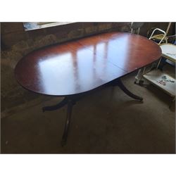 Twin Pedestal Dining Table, 150cm Wide 89.5cm Deep 76cm High