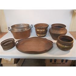 Collection of Metal Bowls and a Tray