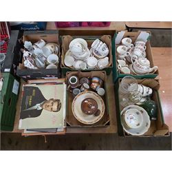 Collection of LPs, Ceramics and Pictures including Partial Royal Grafton 
