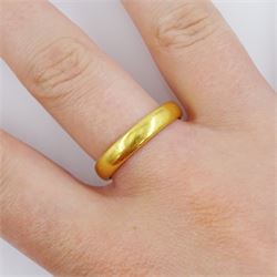 22ct gold wedding band, Birmingham 1923