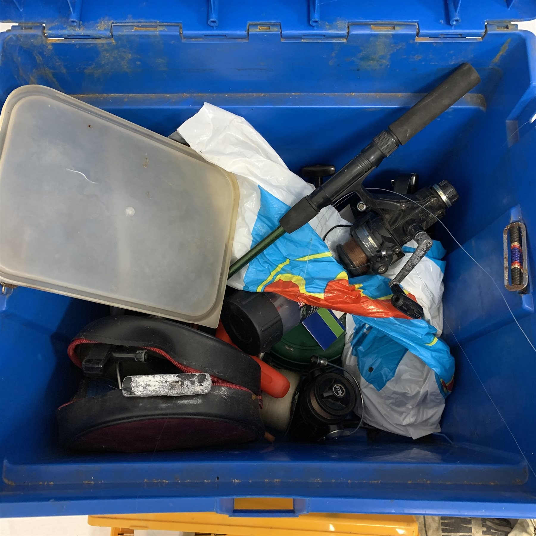 DS Shakespeare fishing tackle box and contents of Mitchell and