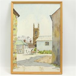 Jessie Blackburn - 'Heysham Church' watercolour 55cm x 38cm and five other watercolours by the same artist. 