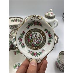 Coalport Indian Tree pattern  coffee service including side pouring coffee pot, five coffee cans and saucers etc approx 20 pieces