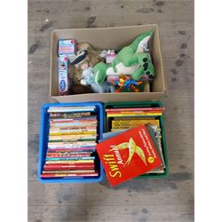 Three Boxes of Childrens Toys and Annuals