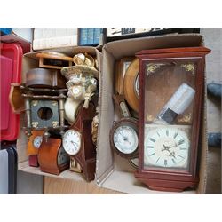 Two Boxes of Clocks and Barometers