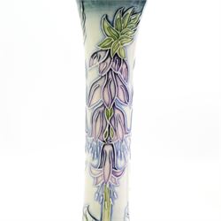 Moorcroft bottle form vase decorated in the Sea Drift pattern by Rachel Bishop, no. 192, signed and dated 2002, H20.5cm, boxed