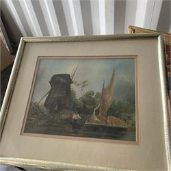 Collection of original oils and watercolours to include E Bryant, W Guest, M Jackson and Neil Wingate variously signed and titled in three boxes (approx. 30)