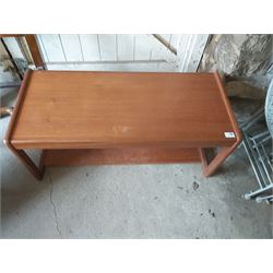 Vintage 1970s teak coffee table