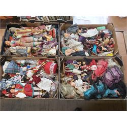 Four Boxes of Small Dolls