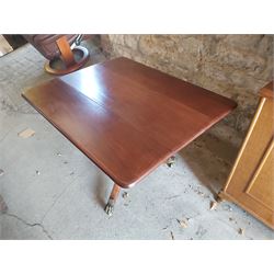 Drop Leaf Table with Claw Feet 108.5cm Wide 90cm Deep 72cm High