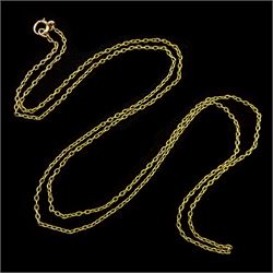 Early 20th century 15ct gold cable link chain necklace