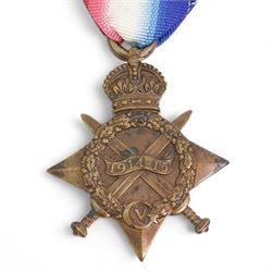 WWI pair of Victory medal and 1914-15 Star to Pte, later Sergeant, D Darling S-3549 Argyll and Sutherland Highlanders  and WWI War medal to S.S 6472 W H Wright Ord R.N.(3)