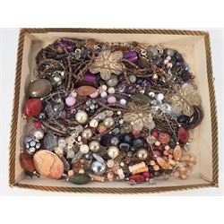 Box of Costume Jewellery, Necklaces