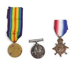 WWI pair of Victory medal and 1914-15 Star to Pte, later Sergeant, D Darling S-3549 Argyll and Sutherland Highlanders  and WWI War medal to S.S 6472 W H Wright Ord R.N.(3)