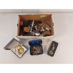 Collection of Watches, Coins and Costume Jewellery