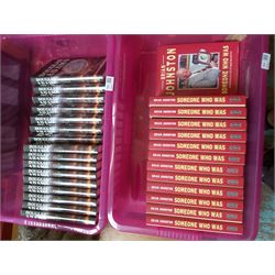 Fourteen Copies of Someone Who Was by Brian Johnston and Sixteen Copies of The Long Dark Tea-Time of the Soul by Douglas Adams