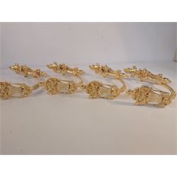 Two Pairs of Gilt Curtain Tie Backs