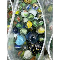 Large quantity of vintage glass marbles, in one box