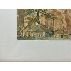 Ralph Hartley (British 1926-1988): St Peter & St Paul Church - Kettering Northamptonshire, watercolour signed and dated 1979, 36cm x 26cm